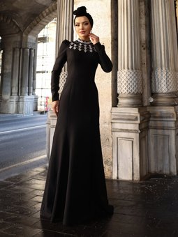 Siyah Peri Abiye Elbise