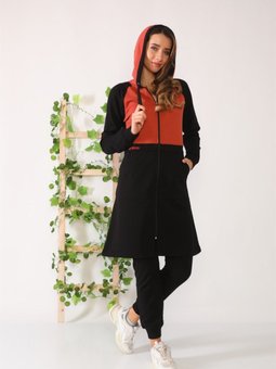 Tunik Boy Kapüşonlu Fermuarlı Eşofman Takımı