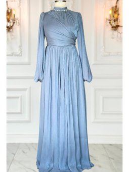 Pelin İndigo Abiye Elbise