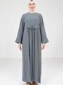 Mint Yeşil Çıtçıtlı Renk Elbise