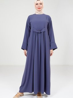 Mor Çıtçıtlı Elbise