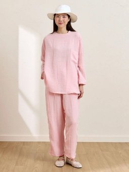 Müslin Salaş Pembe Takım