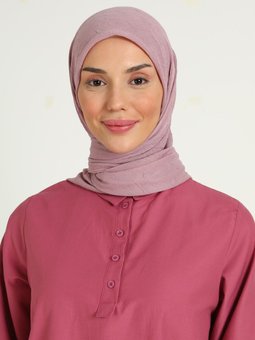 Bambu Kraş Koyu Pudra Eşarp