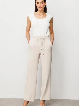 Kum Bol Paça Krep Kumaş Pantolon