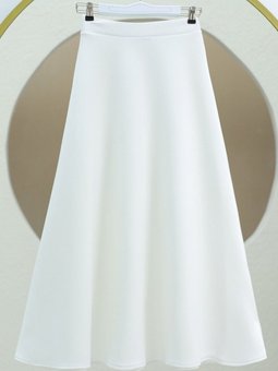 Beyaz Uzun Bol Kiloş Sukuba Puf Etek