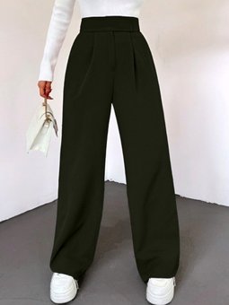 Haki Beli Cırtlı Likralı Pantolon