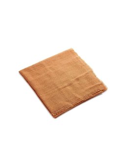 Turuncu Flamlı Kare Pamuklu Örtü