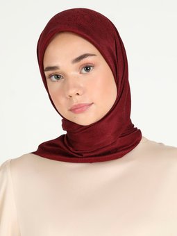 Damla Jakar Bordo Eşarp