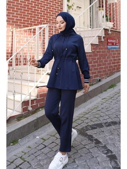 Ribana Detaylı Lacivert Takım