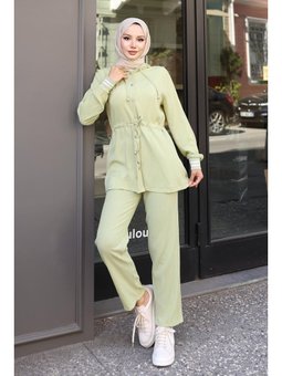 Ribana Detaylı Mint Yeşili Takım