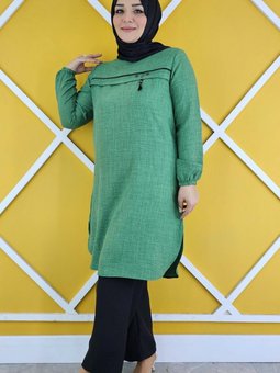 Benetton Aller Üstü Aksesuar Detaylı Tunik