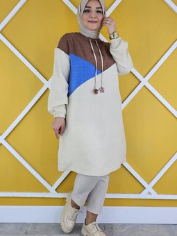 Taş Bağucu Ve Kombin Detaylı Tunik