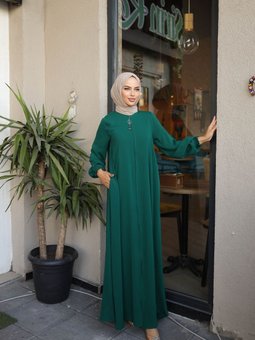 Yeşil Ankanoor Zümrüt Yeşili Mevlana Ferace