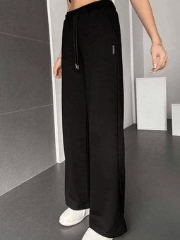 Siyah Palazzo Pantolon