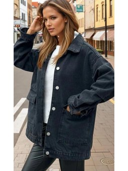 Siyah Oversize Kot Ceket