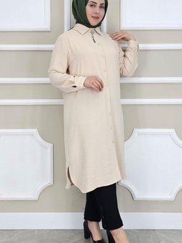 Taş Broşlu Gömlek