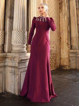 Mürdüm Peri Abiye Elbise