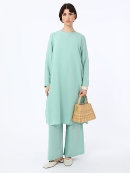 Aerobin Pantolon Tunik İkili Yesil Takım