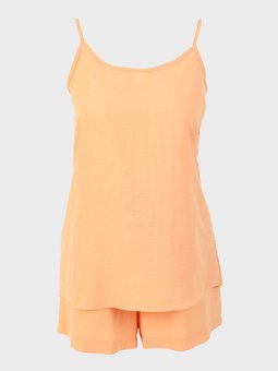 Yumuşak Tuşeli Pijama Turuncu Takım