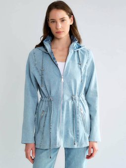 Lacivert İçi Astarlı Trençkot