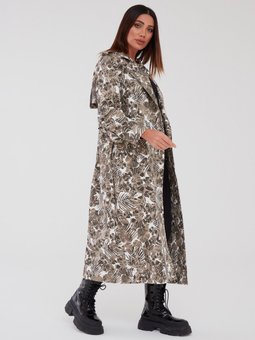 Kamuflaj Kadın Oversize Haki Trençkot