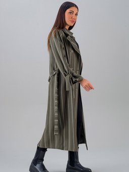 Reglan Kadın Oversize Haki Trençkot