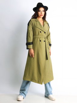 Terra Kadın Oversize Hardal Trençkot