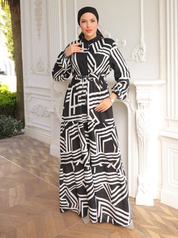 Büyük Beden Siyah Elbise