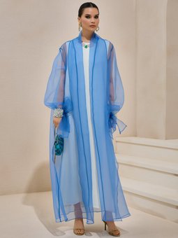 Mavi Valerıa Organza Abaya