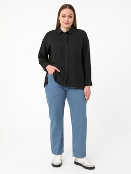 Büyük Beden Siyah Tunik