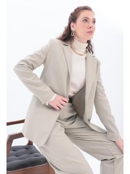 Astarlı Blazer Ceket Bej