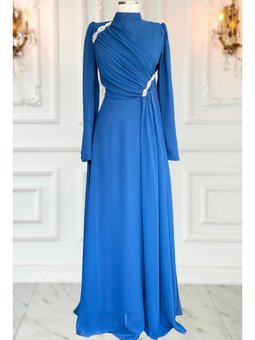 Eflin İndigo Abiye Elbise