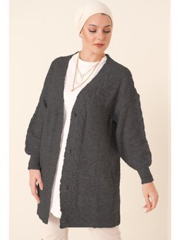 Triko Antrasit Hırka