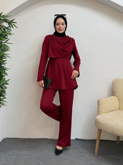 Kırmızı Dilara Scuba İkili Takım