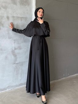 Siyah Beril Abiye Elbise