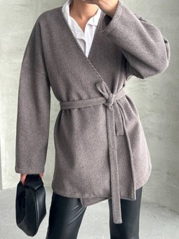 Taş Gabardin Kumaş Oversize Ceket