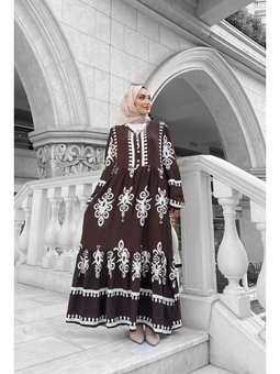 Viyona Kahverengi Elbise