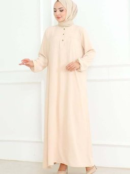 Bej Asya Aerobin Elbise