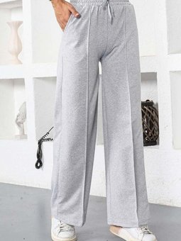 Gri Yüksek Bel Pantolon