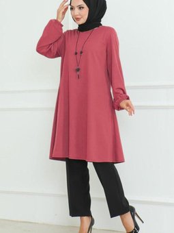 Gül Kurusu Oversize Tunik