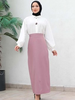 Gül Kurusu Uzun Kalem Etek