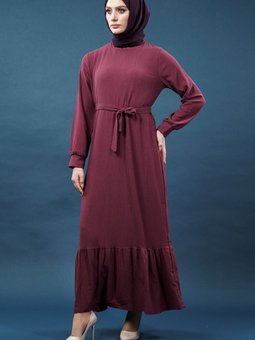 Mürdüm Bürümcük Elbise