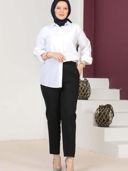 Siyah Havuç Model Pantolon