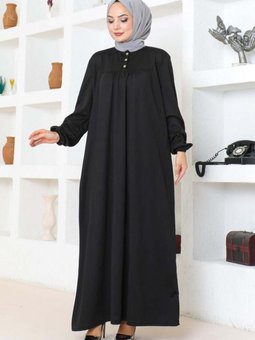 Siyah Robalı Spor Elbise