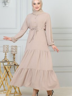 Vizon Aerobin Afra Bağcık Detaylı Elbise