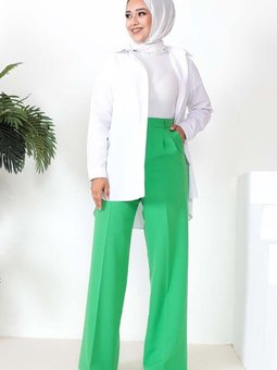 Yeşil Palazzo Pantolon