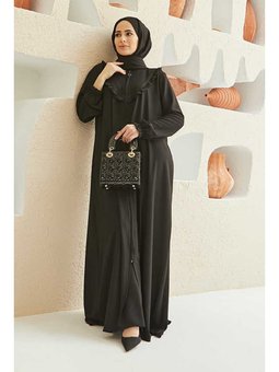 Fırfırlı Ferace Siyah
