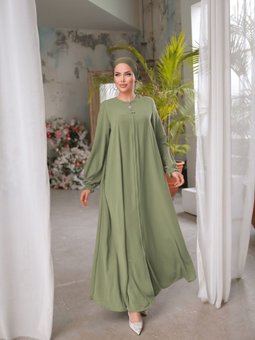 Fıstık Yeşili Mevlana Ferace