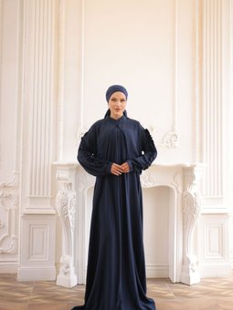 Lacivert Fırfır Detaylı Belmando Ceketli İkili Takım