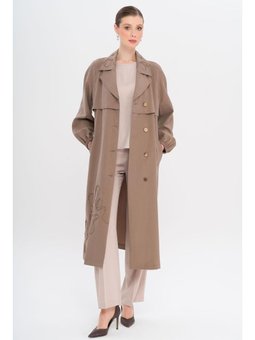 Reglan Kol İşleme Detaylı Astarsız Modal Kap A.kahve